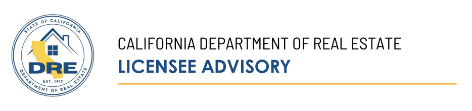 DRE Fee Adjustments Banner